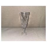 Set of 8 Waterford Cut Crystal Champagne Flutes with Starburst Base