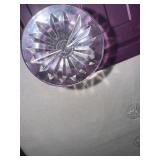 Set of 8 Waterford Cut Crystal Champagne Flutes with Starburst Base
