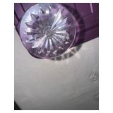 Set of 8 Waterford Cut Crystal Champagne Flutes with Starburst Base