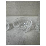 Waterford Crystal Collection Vase, Bowl, Tumbler, and Creamer