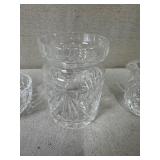 Waterford Crystal Collection Vase, Bowl, Tumbler, and Creamer