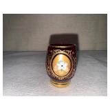 Bohemian Ruby Red Decanter Set with 6 Stem Glasses and 6 Cordials