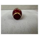 Bohemian Ruby Red Decanter Set with 6 Stem Glasses and 6 Cordials