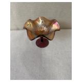 Collection of Vintage Carnival Glass and Porcelain Dishware