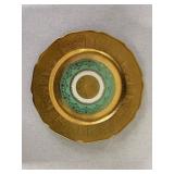Set of 24K Gold Gilded Cups with Plates, Made in Czechoslovakia
