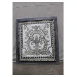 Framed Monochrome Ornamental Design Wall Art