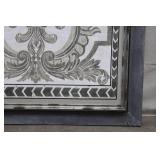 Framed Monochrome Ornamental Design Wall Art