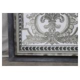 Framed Monochrome Ornamental Design Wall Art