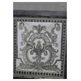 Framed Monochrome Ornamental Design Wall Art