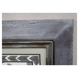 Framed Monochrome Ornamental Design Wall Art