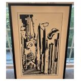 Horst Strempel Signed Framed Print Berlin GedÃchtniskirche 32x21.5