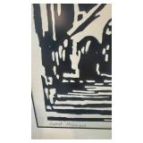 Horst Strempel Signed Framed Print Berlin GedÃchtniskirche 32x21.5