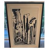 Horst Strempel Signed Framed Print Berlin GedÃchtniskirche 32x21.5