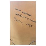 Horst Strempel Signed Framed Print Berlin GedÃchtniskirche 32x21.5
