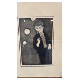 Framed Signed Art Print "Airborne" by Rita Briansky, 40/46