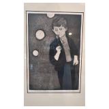 Framed Signed Art Print "Airborne" by Rita Briansky, 40/46