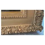 Framed Landscape Oil Painting with Ornate Frame, 28.5 x 22 Inches