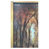 Edward Hill Signed Framed Landscape Oil Painting 22 x 18