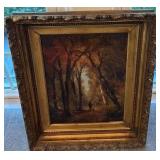 Edward Hill Signed Framed Landscape Oil Painting 22 x 18