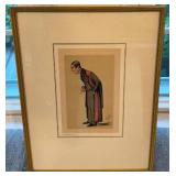 Framed Caricature Print of Sir James Paget 11.5 x 15 Inches