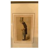 Framed Caricature Print of Sir Richard Owen, 11.5 x 15 Inches