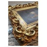 Framed Antique Portrait Oil Painting Unsigned Ornate Gilt Frame 22x19
