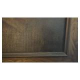Framed Vintage Oil Painting of Two Dogs 36x21 Inches