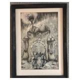 Framed 11 x 15 Signed Artwork by Zvi Ehrlich