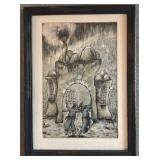 Framed 11 x 15 Signed Artwork by Zvi Ehrlich