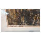 Signed 1963 Framed Abstract Etching by Norman Gorbaty, 57/70