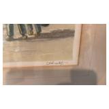 Framed Limited Edition Signed Etching by Calvaty - Nautical Scene