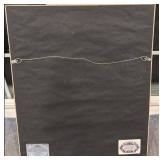 Framed Black and White Portrait Photograph 17.5 x 21 with 10 x 13 Mat Opening