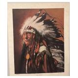 Don Marco Signed Limited Edition Artist Proof Print Chief Little Wound 21.5 x 26.5