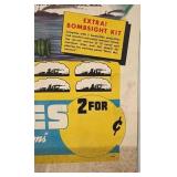 Vintage Jack Armstrong Secret Bomb Sight Wheaties Promo Poster 12.5 x 17