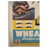 Vintage Jack Armstrong Secret Bomb Sight Wheaties Promo Poster 12.5 x 17