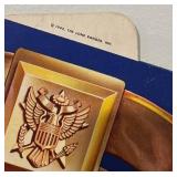 1942 Lone Ranger Cereal Premium Mail-In Ad Card with Secret Compartment Ring and Military Pin Offer