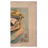 Salvador Dali Signed Limited Edition Lithograph 25.5 x 19.5