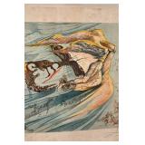Salvador Dali Signed Limited Edition Lithograph 25.5 x 19.5