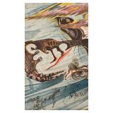 Salvador Dali Signed Limited Edition Lithograph 25.5 x 19.5