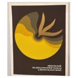 Thomas L. Roberts Signed Poster Print 2026 Weed Flower Abstract Art