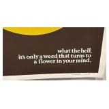 Signed 20 x 26 Poster - Weed Flower Art by Howard W. Brinton