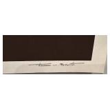 Signed 20x26 Abstract Art Poster with Quote and Weed Motif