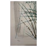 Salvador Dali Signed Limited Edition Etching Nude with Flowers 15 x 22.5