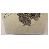 15 x 22 Asian Samurai Warrior Art Print on Rice Paper