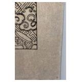 15x22 Japanese Woodblock Print Style Artwork on Handmade Paper
