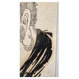 15 x 22 Asian Ink Portrait Print on Rice Paper