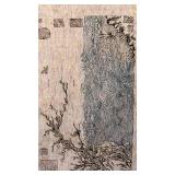 Asian Ink Drawing on Rice Paper 15 x 22