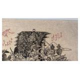 Handmade Asian Art Print on Mulberry Paper, 15 x 22 in