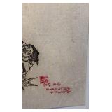 Asian Woodblock Print on Rice Paper 15 x 22