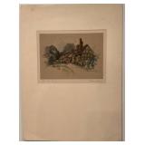 Marjorie C. Bates "Bridge End, Warwick" Print 7.25 x 9.25